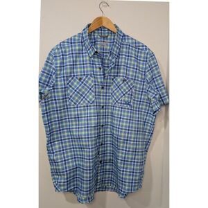 Under Armour Men's Loose Fit Heatgear‎ Plaid Short Sleeve Button Up Shirt XL